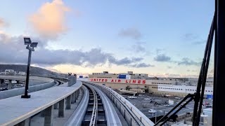 SFO Airtrain Ride in the evening [upl. by Navoj86]