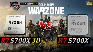 RYZEN 7 5700X3D vs RYZEN 7 5700X  WARZONE 30  RX 6600 8GB Competitive Settings 1080p [upl. by Harv]