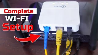 Complete WIFI installation Setup WIFI Router and ONU Complete broadband connection setup [upl. by Sandy]