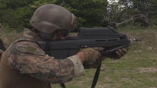 US Marines Use Peruvian FN F2000 Bullpup Assault Rifles [upl. by Isia]