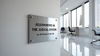 Adjournments a Plaque in Judicial System by Ali Hassan Turab Adv [upl. by Wiles898]