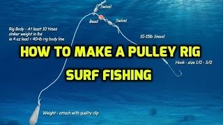 Surf fishing  Pulley rig  How to make [upl. by Gainor]