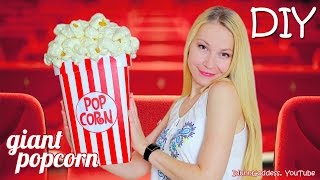 How To Make A Giant Popcorn Storage Bucket – DIY Giant Nonedible Popcorn [upl. by Nodanrb]