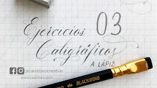 Ejercicios para mejorar la práctica caligráfica 03 [upl. by Llertram]