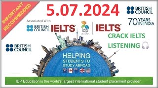 NEW BC IELTS LISTENING PRACTICE TEST 2024 WITH ANSWERS  5072024 [upl. by Tati]