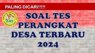 SOAL PERANGKAT DESA 2024 PALING DICARI [upl. by Juliann]