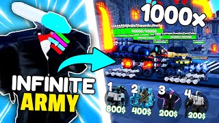 New SPAWNERS CRAZY OP 💀 I created ARMY with x100 SPAWNER UNITS 😱  Toilet Tower Defense [upl. by Amat581]