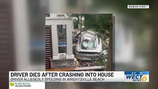 Driver killed after crashing car into homes in Wrightsville Beach [upl. by Wirth536]