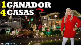 COMPETENCIA la CASA más DECORADA de NAVIDAD USA 2023 [upl. by Trebled898]