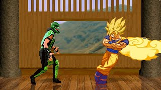 Reptile vs SSJ Goku HD [upl. by Shabbir835]