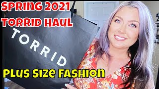 Torrid Plus Size Try on Haul 2021  Plus Size Curve Fashion Haul  Spring 2021 [upl. by Meedan]