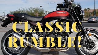 KAWASAKI Z900RS RUMBLE Brock’s Performance Exhaust System SOUNDS LIKE 73 Z1900 [upl. by Bellew]