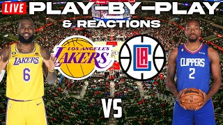 Los Angeles Lakers vs Los Angeles Clippers  Live PlayByPlay amp Reactions [upl. by Deina]