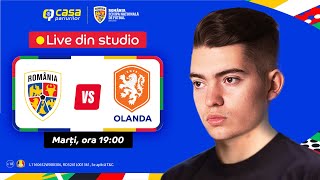 ROMANIA  OLANDA LIVE REACTII EURO 2024 [upl. by Ahsenhoj86]