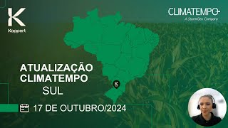 Previsão do tempo Sul  171024  Koppert amp Climatempo [upl. by Atsyrk]