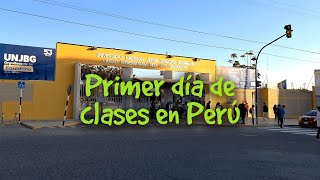 Primer día de clases como estudiante de intercambio en Perú [upl. by Atimed]