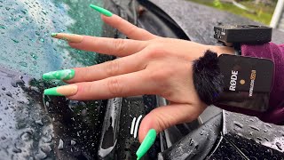 ASMR in the Rain  Fast Tapping Outdoors [upl. by Yentuoc]