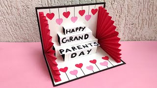 DIY  Grandparents day card making idea  Easy amp beautiful card for grandparents day  Handmade Card [upl. by Charleton]