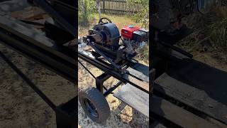 🪵Wood splitter with a gasoline engine🔥🔥🔥 [upl. by Aer]