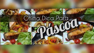 Receita para PáscoaSalmão ao molho de manga e pimentão [upl. by Lisa626]