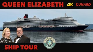 Queen Elizabeth Ship Tour  Full Walkthrough  Cunard [upl. by Anilosi]