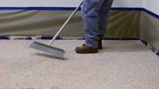 How to Apply Colored Epoxy Flake Floor System  Garage and Commercial Floors [upl. by Vern]