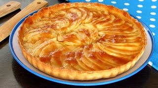 Tarta de Manzana con Masa Quebrada 🍎 Postres faciles ✅ [upl. by Cirdek293]