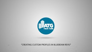 Creating Custom Profiles in Bluebeam Revu [upl. by Aurelea]