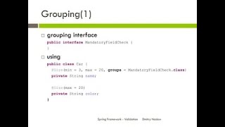 Spring Boot JDBC Phonebook Project Part 5 Spring Boot Validation Deep Dive Groups and Sequence [upl. by Dorella335]