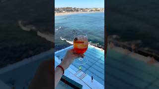 enjoying the iconic Bondi icebergs from Icebergs Dining Room amp Bar sydney sydneyaustralia bondi [upl. by Narod]