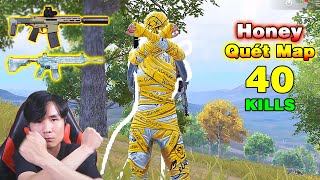 Honey kết hợp M4  Quét Sạch Map Top 1 40 Kills PUBG Mobile [upl. by Gollin453]