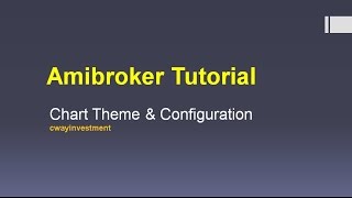 Amibroker Tutorial Chart Theme amp Configuration [upl. by Atirb]