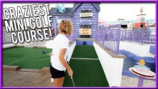 THE BEST THEMED MINI GOLF COURSE EVER  CRAZY HOLE IN ONES AND AWESOME SHOTS  Brooks Holt [upl. by Eastman]