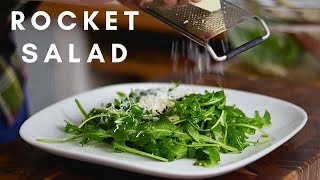 Rocket amp Pecorino Salad with a Balsamic Dressing DELICIOUS Italian Salad [upl. by Silvers252]