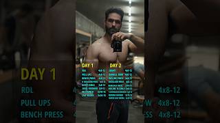 😱 2 Days Muscle Building Workout Plan  gymmotivation [upl. by Zelazny]