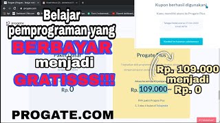 Cara belajar pemprograman gratis di situs progatecom [upl. by Sedda]