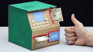 How to make ATM Piggy Bank  Mini ATM Machine [upl. by Rehm999]