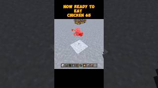 Minecraft eating chicken 😂 shortsfeed [upl. by Abihsat]