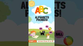 Alphabet Song for Toddlers with Music  Learn Phonics Sound with Fun Animation  ABC Song🌈 shorts [upl. by Kaplan]