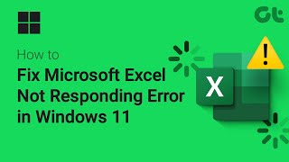 How To Fix quotMicrosoft Excel Not Respondingquot Error in Windows 11  Solve Excel Errors Like A PRO [upl. by Slaughter]