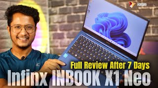 Infinix INBook X1 Neo Full Review After 7 Days of Use with Pros amp Cons  Data Dock [upl. by Fridell]