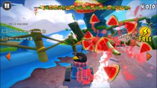 Angry Birds Go Music  Fruit Splat Challenges HD [upl. by Aken]