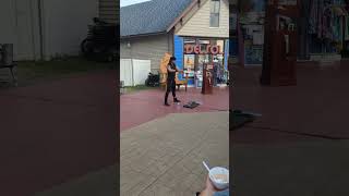 Mackinaw City Michigan Side Show Perfomence [upl. by Edyth]