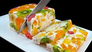 Nur Milch und Obst Leckeres und gesundes Dessert ohne Gelatine und Backen in 5 Minuten 🔝 3 Rezepte [upl. by Okkin]