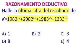 Razonamiento Matemático Deductivo Problemas Resueltos [upl. by Amhsirak]