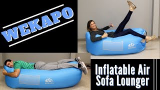 WEKAPO Inflatable Lounger Air Sofa Review [upl. by Galang]