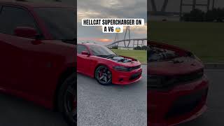 WORLDS FIRST HELLCAT SUPERCHARGED V6 😨 srt hellcat mustwatch automobile mustwatch [upl. by Lona]