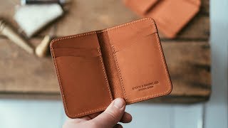 Making a Vertical Wallet  Best Selling Leather Wallet [upl. by Annabelle775]