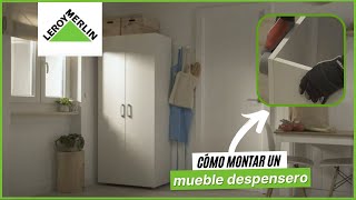 Cómo montar un mueble escobero  LEROY MERLIN [upl. by Gautious]