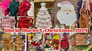 WORLD MARKET CHRISTMAS DECOR 2024  SHOP WITH ME  PINKMAS  GINGERBREAD [upl. by Jerusalem]